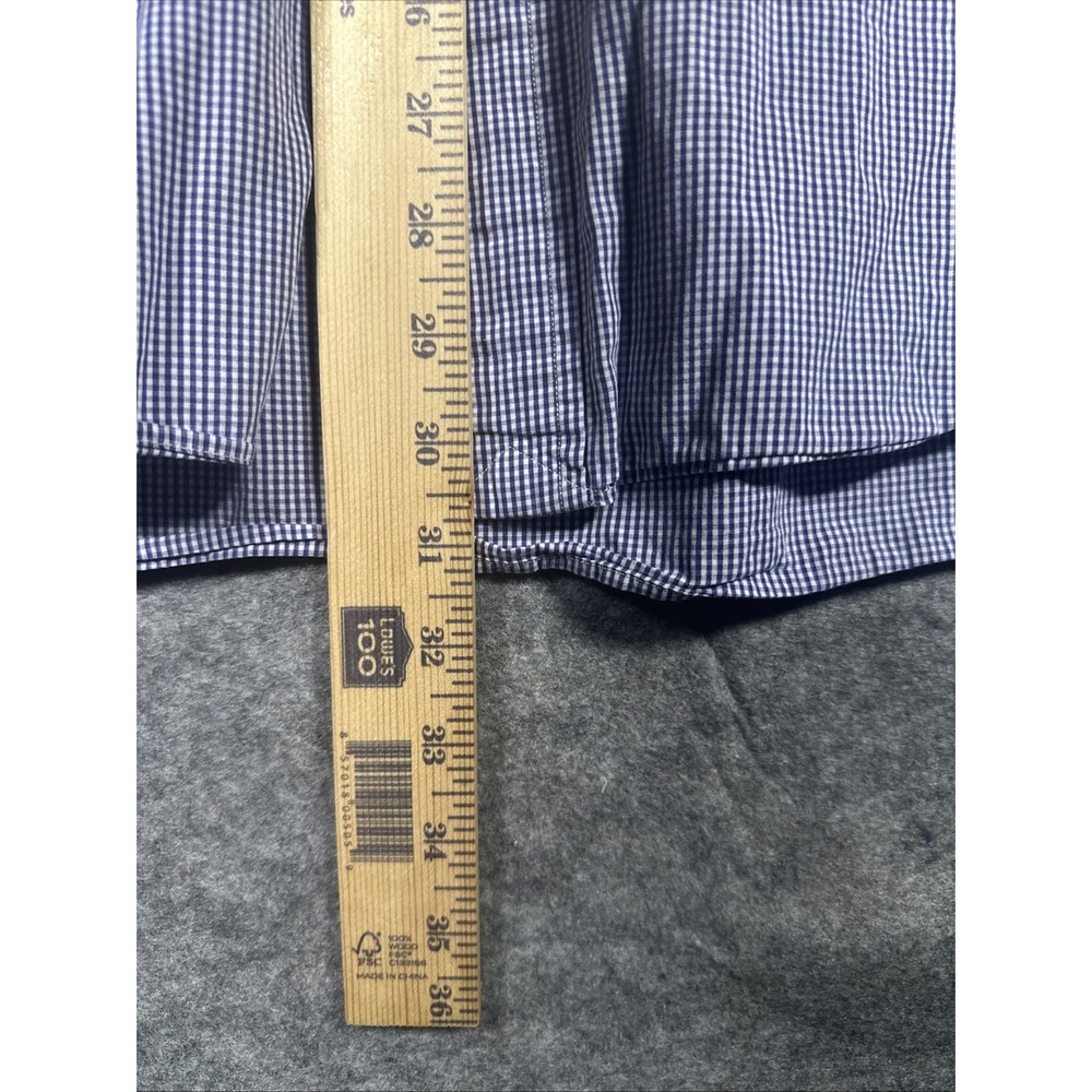 Ralph Lauren Yarmouth Button Down Long Sleeve Shirt Purple Gingham ✅17.5-34/35 - Picture 7 of 8